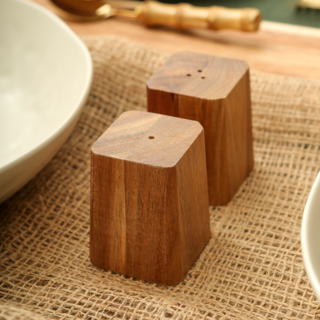 Wooden Salt & Pepper Shakers