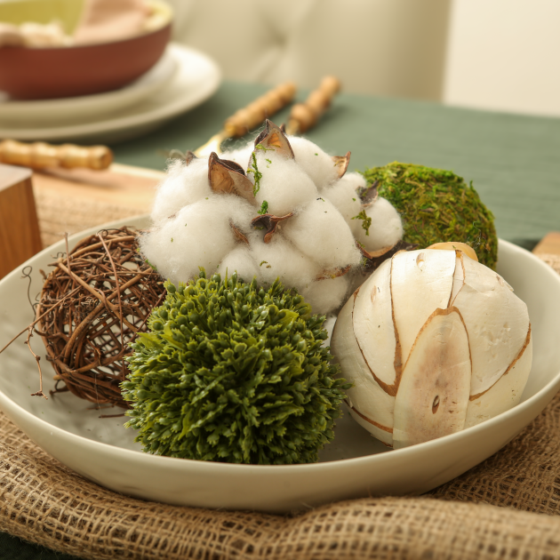 Rustic Ball Decor Trio