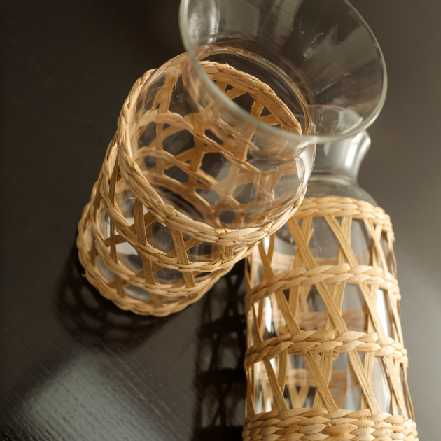 Rustic Glass Carafes