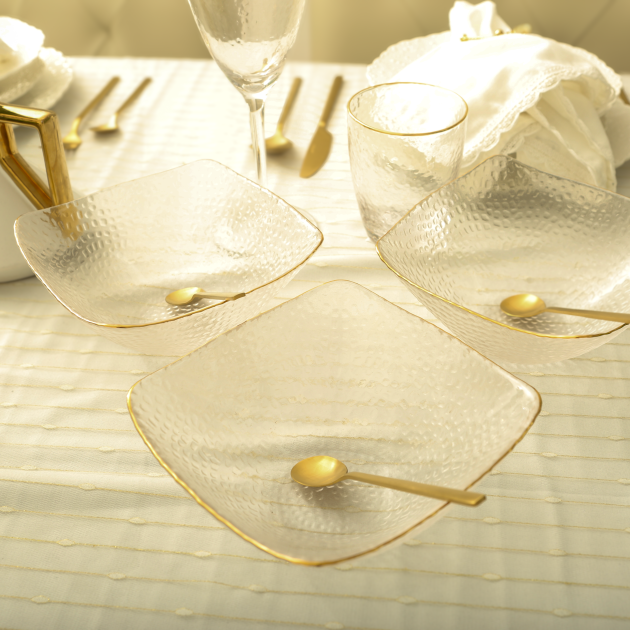 Medium Crystal Salad Bowls