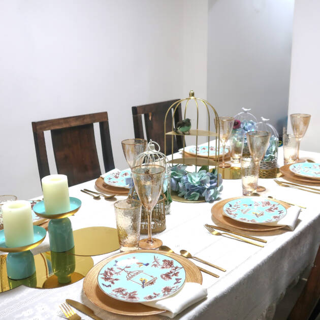 The Teal & Gold Garden Box
